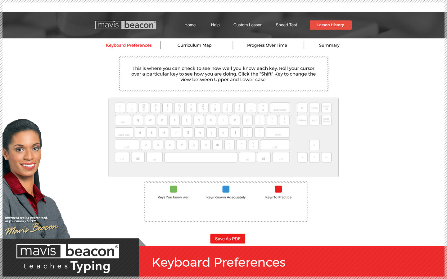 Mavis Beacon Teaches Typing KeyboardPreferences