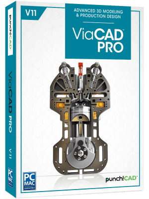 ViaCAD Pro v11 - DVD in Sleeve - Macintosh/Windows