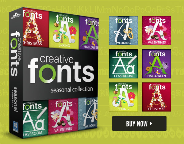 Creative Fonts Seasonal Collection